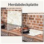 TMK Plaque de protection en verre pour cuisinière électrique à induction - 60 x 52 cm - Protection anti-éclaboussures - Plaque e