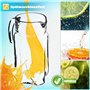 KADAX Pichet en Verre, Élégante Carafe pour Sublimer le Service de Boissons Fraîches telles que l'Eau, le Jus et la Limonade, Cr