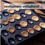 Lehmann Boulangerie électrique avec revêtement anti-adhésif, 1700 W, Appareil de cuisine - Machine à noix pour 24 moitiés de noi