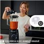 Mixeur sur socle multi-usages ZEEGMA GRAND VITAMINE BASE, puissance de crête de 1829 W, blender à gobelet de 2,2 litres, 5 vites