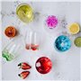 Glasmark Lot de 6 bocaux en verre de 250 ml - Sols peints colorés