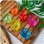 Glasmark Lot de 6 bocaux en verre de 250 ml - Sols peints colorés
