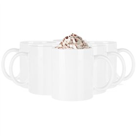 Glasmark Krosno Tasse À Café Set De 6 Tasses En Blanche Tasse À Thé Tasse En Céramique Tasse À Boire Chaude 300Ml