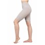 looksy Short de motard sans couture extensible longueur genou large ceinture taille haute pantalon de cyclisme sport entraînemen