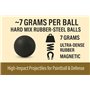 20 pcs RUBBER-STEEL BALLS in .68 Cal. Billes Caoutchouc-Acier de Calibre 68 - Paintballs for Self Home Defense Training Pistols