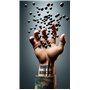 20 pcs RUBBER-STEEL BALLS in .68 Cal. Billes Caoutchouc-Acier de Calibre 68 - Paintballs for Self Home Defense Training Pistols