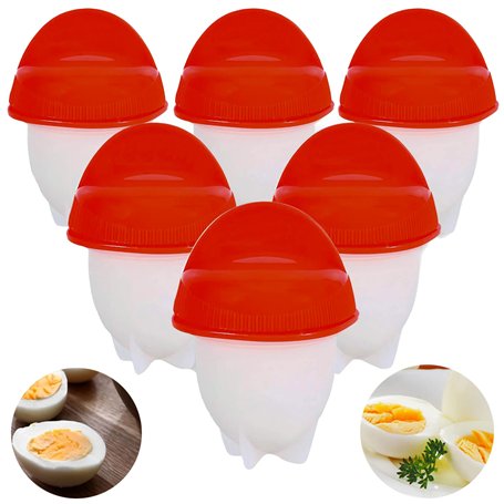 Retoo Chaudière à œufs pour 6 œufs sans coquille antiadhésive pour 6 œufs sans coquille