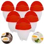Retoo Chaudière à œufs pour 6 œufs sans coquille antiadhésive pour 6 œufs sans coquille