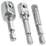 Retoo Jeu De 3 Adaptateurs Porte Douille 1/2"- 12