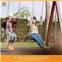 Clever Leon Ensemble De Piquets Au Sol Universels 4 Piquets pour Balançoire Et Trampoline en Acier Galvanisé À Chaud Accessoires