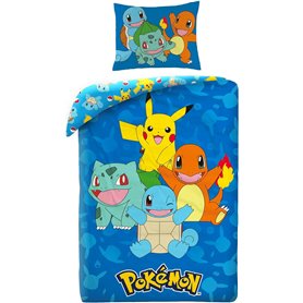 Parure de lit Pokémon 135 x 200 cm + 80 x 80 cm - Pokémon Pikachu