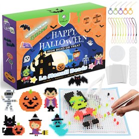 La Manuli Perles à Repasser Halloween Set 6000 pièces 5mm Fusible Perles Bricolage Enfant