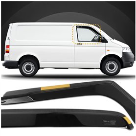 HEKO - Compatibles avec Volkswagen VW T5 2003-2015 Déflecteurs de Vitres Latérales ; Déflecteurs Latéraux ; Avant ; Deux Pièces