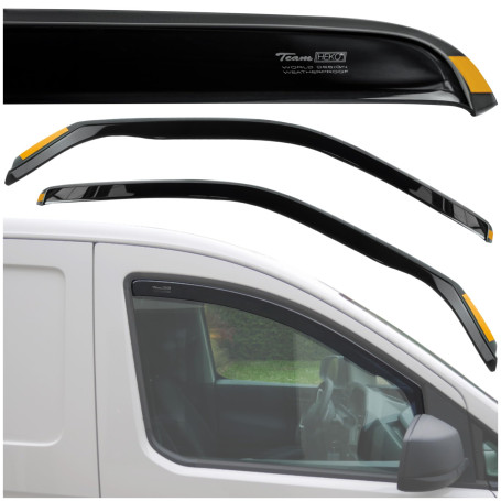 HEKO - Compatibles avec Volkswagen VW T6.1 2019+ Déflecteurs de Vitres Latérales ; Déflecteurs Latéraux ; Avant ; Deux Pièces ;