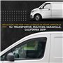 HEKO - Compatibles avec Volkswagen VW T6.1 2019+ Déflecteurs de Vitres Latérales ; Déflecteurs Latéraux ; Avant ; Deux Pièces ; 
