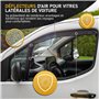 HEKO - Compatibles avec Volkswagen VW Caddy 2004-2020 Déflecteurs de Vitres Latérales ; Déflecteurs Latéraux ; Avant ; Deux Pièc