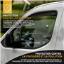 HEKO - Compatibles avec Volkswagen VW Caddy 2004-2020 Déflecteurs de Vitres Latérales ; Déflecteurs Latéraux ; Avant ; Deux Pièc