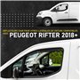 HEKO - Compatibles avec Peugeot Rifter 2018+ Déflecteurs de Vitres Latérales ; Déflecteurs Latéraux ; Avant ; Deux Pièces ; Défl