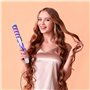 Retoo Fer à friser en céramique bigoudi grandes boucles, brosse à friser en spirale revêtement céramique antistatique de haute q
