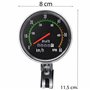 Retoo Compteur de vélo pour vélo et Ordinateur étanche mécanique analogique avec données précises rétro Compteur de Vitesse Acce