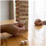 Retoo Tour mobile empilable Jeu d'adresse pour toute la famille Balance Tower fabriqué en bois non traité 54 pièces Convient à p