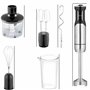 Retoo Mixeur plongeant 1200 W 15000 tr/min avec fonction turbo et 8 vitesses Col avec protection anti-éclaboussures Blender manu