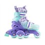 Cariboo Step One Roller Rollers Enfant Fille Garcon Patin à Roulette Enfant Les Roues De Stabilisation Latérales, Réglage De La 