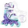 Cariboo Step One Roller Rollers Enfant Fille Garcon Patin à Roulette Enfant Les Roues De Stabilisation Latérales, Réglage De La 