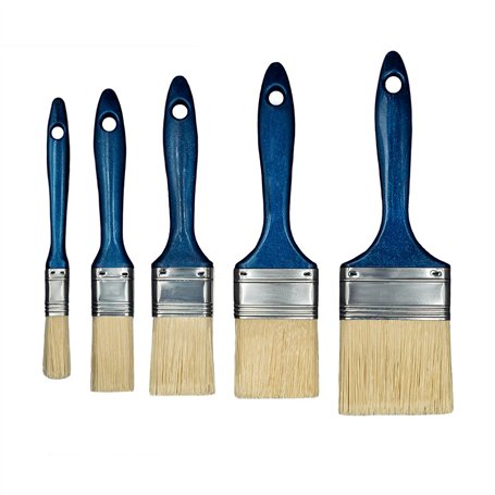 Hardy Lot de 5 Pinceaux 13 Mm 25 Mm 38 Mm 50 Mm 63 Mm Série 06 pour Peindre avec n'importe Quelle Peinture Couverture Précise Po
