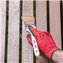 M7 - Lot de 3 Pinceaux Plats : 1 x 1,5", 2 x 1 - Idéal pour Peinture et Rénovation avec Vernis - Poils Naturels pour Une Applica