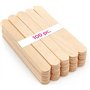 LALILL Spatule Cire Epilation 100 Pièces - Batonnet en Bois Longueur 15 cm - Spatule en Bois pour épilation - Bâtonnets pour Mas