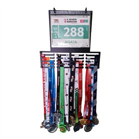 RUNGIFT Porte-médailles pour médailles et dossards 40x35cm