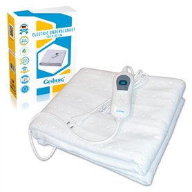 GESBERG Couverture chauffante avec arrêt automatique 90 minutach - Coussin chauffant électrique avec 3 niveaux de chauffage pour