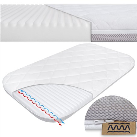 Matelas pour lit d'enfant 86x50 | Matelas pour lit d'enfant | Matelas pour lit de bébé 86x50 | Matelas pour Parc d'enfant | Kind