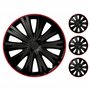 M MOTOS Jeu de 4 enjoliveurs 15 Pouces - Riez des Rayures avec Ces enjoliveurs 15 Pouces Souples et légers. Facile à Installer