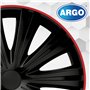 M MOTOS Jeu de 4 enjoliveurs 15 Pouces - Riez des Rayures avec Ces enjoliveurs 15 Pouces Souples et légers. Facile à Installer, 