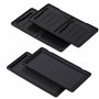 CAMRY Croque Monsieur Appareil, Machine a panini avec 2 Plaques Interchangeables, Grille-Sandwich et Grille de Contact, Revêteme