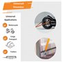 INTAKO - Sangle à Cliquet 6m 2000kg 35mm - Lot de 4 - Sangles D'arrimage avec Crochet Securises pour Moto Remorque, Quad, Camion