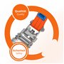 INTAKO Sangle à Cliquet 4m avec Crochet - 2000kg x 35mm - Lot de 4 - Sangles d'arrimage pour Moto Remorque, Quad - Sangle Tensio