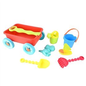 MONKEY GYM Jouet de sable pour bac à sable - Jouet de plage pour enfants - Forme de bac à sable - Brouette rouge