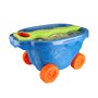 MONKEY GYM Jouet de plage en forme de bac à sable Râteau Bateau Pelle Jouet pour enfants Brouette Max Bleu