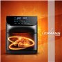 Lehmann Friteuse à air chaud XXL 1800 W, friteuse sans huile 8L avec jusqu'à 10 programmes, Air Fryer avec écran tactile LED num