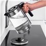 Lehmann LHOEK-2220B bouilloire électrique en verre 2200W, 1,8L bouilloire en verre avec éclairage LED, couvercle amovible et soc