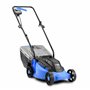 Kanwod Tondeuse à Gazon électrique 1200 W, Largeur de Coupe 34 cm, bac de ramassage 30 litres, Hauteur de Coupe réglable sur 3 N