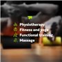 Fizyo Rouleau de fascia pour le fitness, le yoga et la rééducation, rouleau d'automassage pour le dos et la colonne vertébrale, 