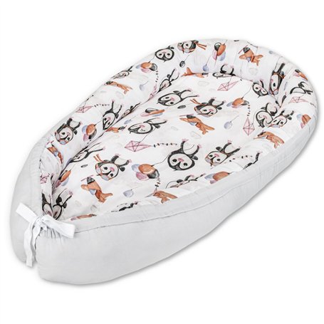 LULANDO® Nid d'ange multifonction pour bébés et nourrissons - Standard 100 par Oeko-Tex - Tour de lit - Lit de voyage - 100 % co