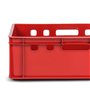 GARDIVO Lot de 5 caisses E2 rouges 60 x 40 x 20 cm Boite Rangement Plastique Caisse de rangement empilable robuste Convient à un