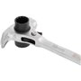 Richmann Clé à échafaudage 4 en 1 (19/22 mm) - Marteau + arrache-clous + poinçon conique & cliquet réversible - Cliquet d'échafa