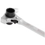Richmann Clé à échafaudage 4 en 1 (19/22 mm) - Marteau + arrache-clous + poinçon conique & cliquet réversible - Cliquet d'échafa