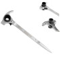 Richmann Clé à échafaudage 4 en 1 (19/22 mm) - Marteau + arrache-clous + poinçon conique & cliquet réversible - Cliquet d'échafa
